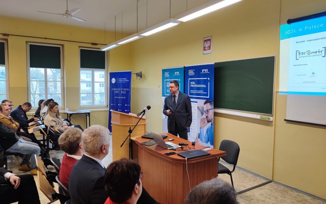 Uroczyste otwarcie Laboratorium Edukacyjnego ICDL(ECDL) w Olsztyńskiej Szkole Wyższej